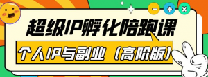 超级IP孵化课程:教你打造个人IP做好副业(高阶版)41节课-虚拟货源网