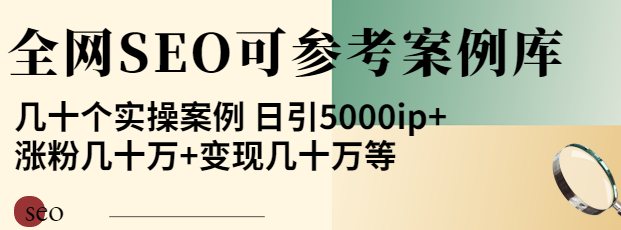 图片[1]-优秀网站SEO实操案例, 日引5000ip+涨粉百W+变现几十W-虚拟货源网